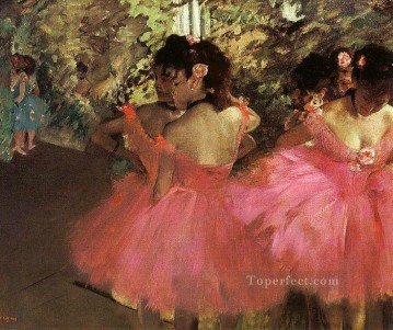 ダンスバレエ Painting - ピンクのダンサー 印象派バレエダンサー エドガー・ドガ